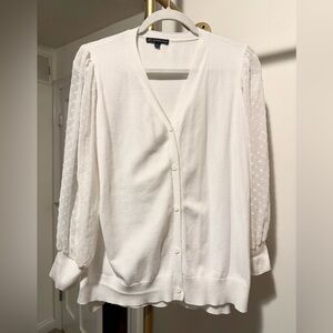 Sheer Sleeved Cardigan
